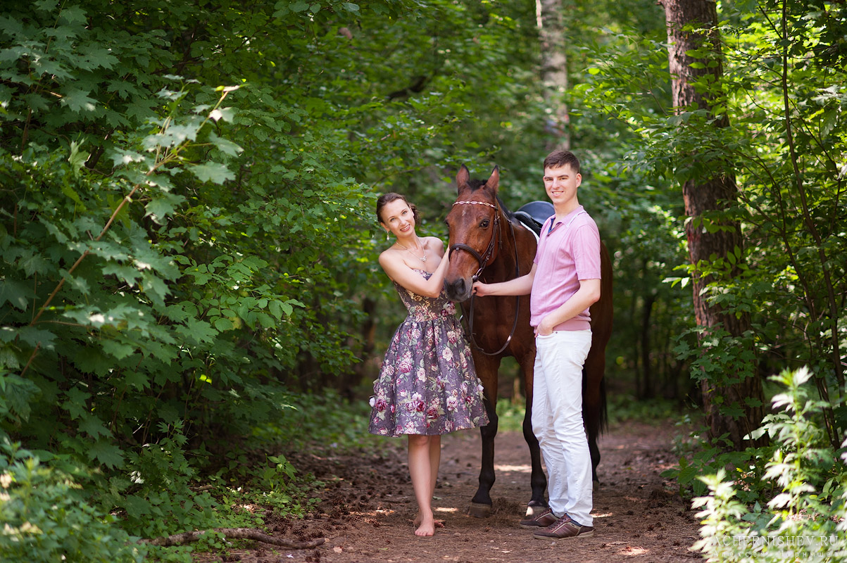 романтичное фото с лошадкой