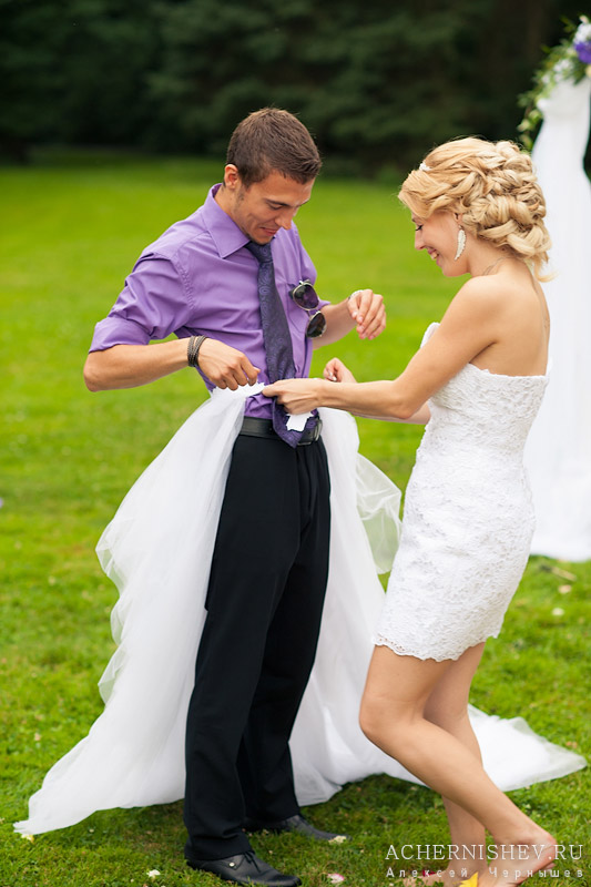 переодевание на свадьбе