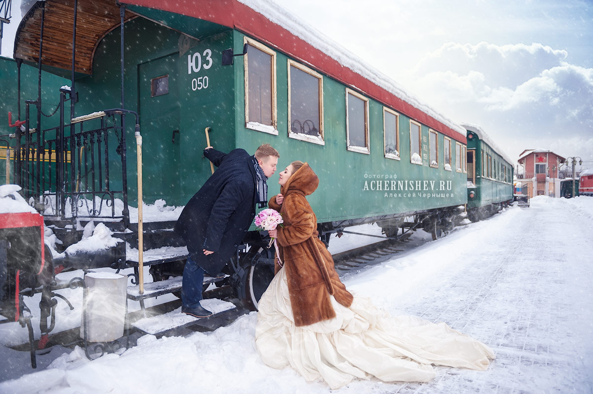 тематическая свадебная фотосессия